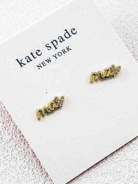 Kate Spade Letter Stud Earrings
